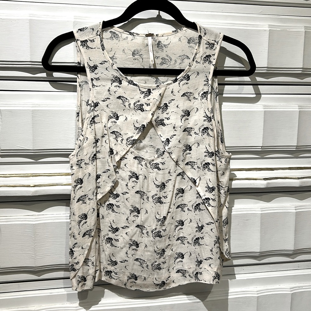 Free People Sleeveless Top with Peekaboo Cutout